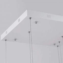 Boston 3-Light Integrated LED White Kitchen Island Chandelier with Wrought Iron Accents by Maxax -Maxax Elegant store white maxax chandeliers yx 13wh c3 1000