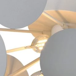 Providence 4-Light 7.9 in White Sputnik Semi-Flush Mount Ceiling by Maxax -Maxax Elegant store white maxax flush mount lights d157 4c4 4f 1000