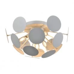 Providence 4-Light 7.9 in White Sputnik Semi-Flush Mount Ceiling by Maxax