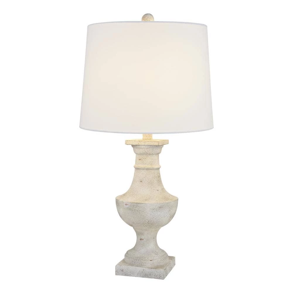 Dallas 26 in. White Bedside Table Lamp Set (Set of 2) by Maxax 1 Dallas 26 in. White Bedside Table Lamp Set (Set of 2) by Maxax