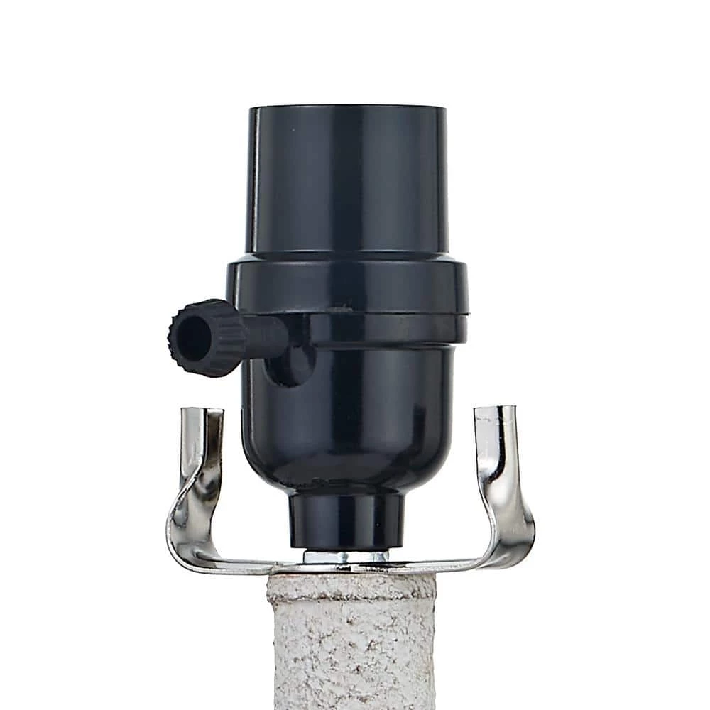 Dallas 26 in. White Bedside Table Lamp Set (Set of 2) by Maxax 3 Dallas 26 in. White Bedside Table Lamp Set (Set of 2) by Maxax - Image 3