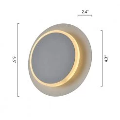 Washington White Dimmable Integrated LED Metal Wall Sconce by Maxax -Maxax Elegant store white maxax wall sconces 6512 2wh 44 1000