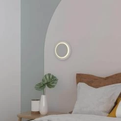 Washington White Dimmable Integrated LED Metal Wall Sconce by Maxax -Maxax Elegant store white maxax wall sconces 6512 2wh 76 1000