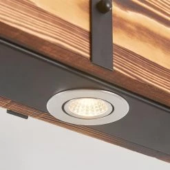 Nashville 4-Light 12-Watt Wood Integrated LED Wood Kitchen Island Linear Pendant by Maxax -Maxax Elegant store wood maxax chandeliers l03 4 44 1000