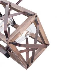 Madison 5-Light Wood Kitchen Island Linear Pendant by Maxax -Maxax Elegant store wood maxax chandeliers mx18122 5p 1f 1000